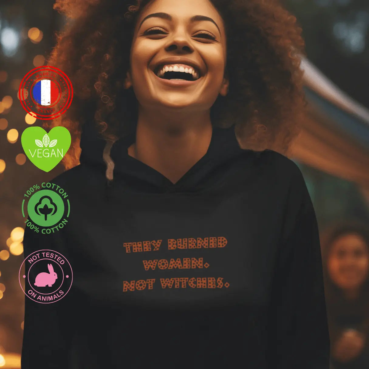 Sweat shirt féministe "they burned women not witches" We are The Future