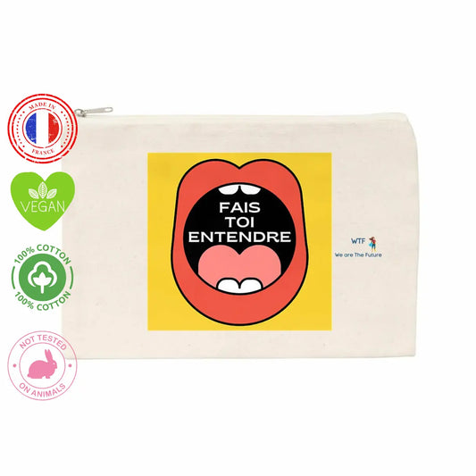 Pochette féministe made in France ta voix compte