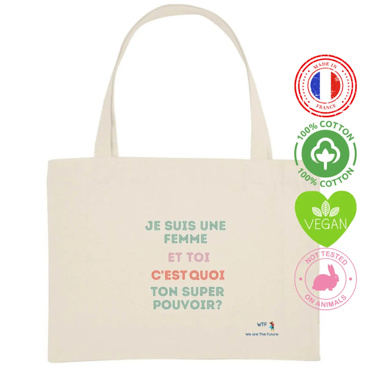 cabas féministe superwoman