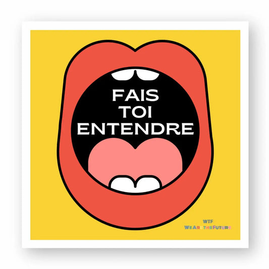 Stickers féministes Ta voix compte