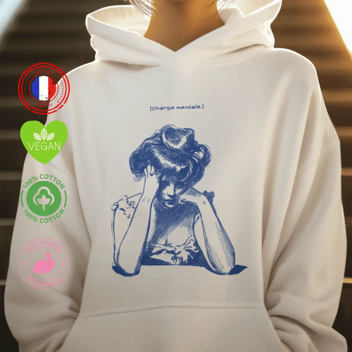 Sweat shirt féministe La charge mentale