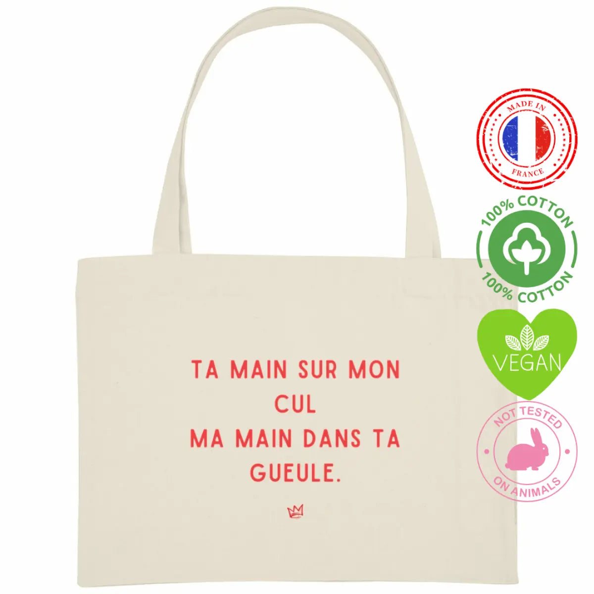 sac de course coton bio slogan féministe