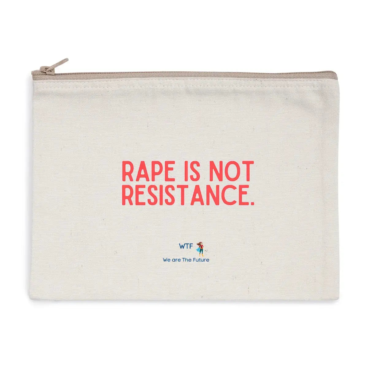 Trousse de toilette féministe : "Rape is not resistance"