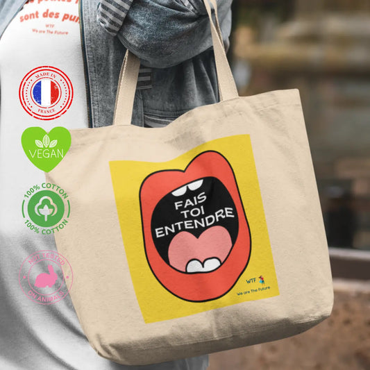 Shopping bag féministe Ta voix compte
