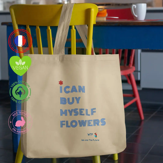 shopping bag féministe Miley cyrus flowers