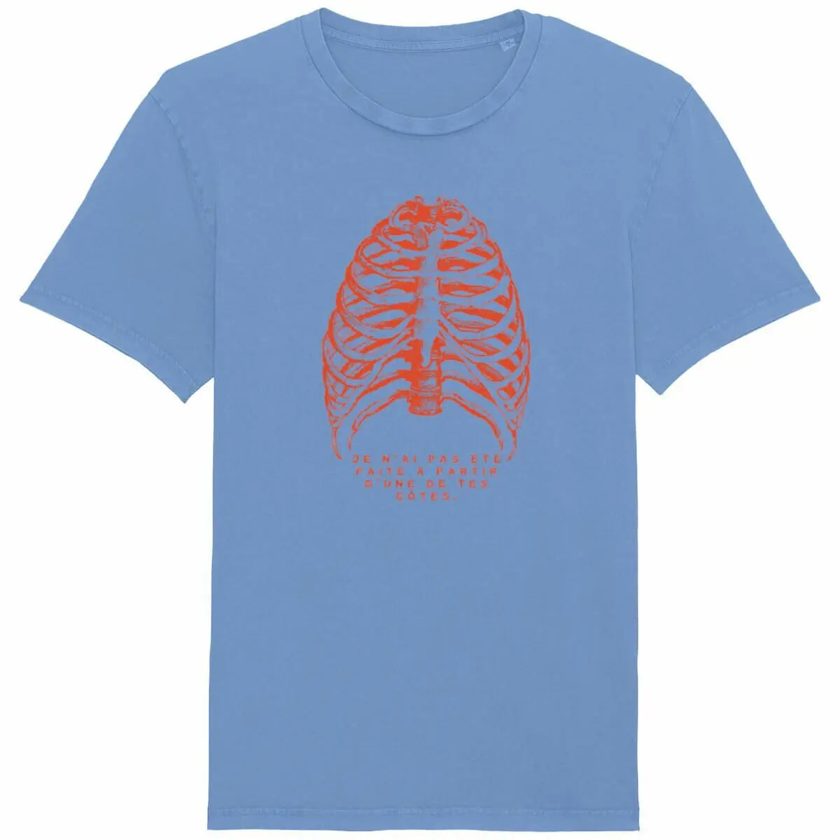 t-shirt femme création ève bleu