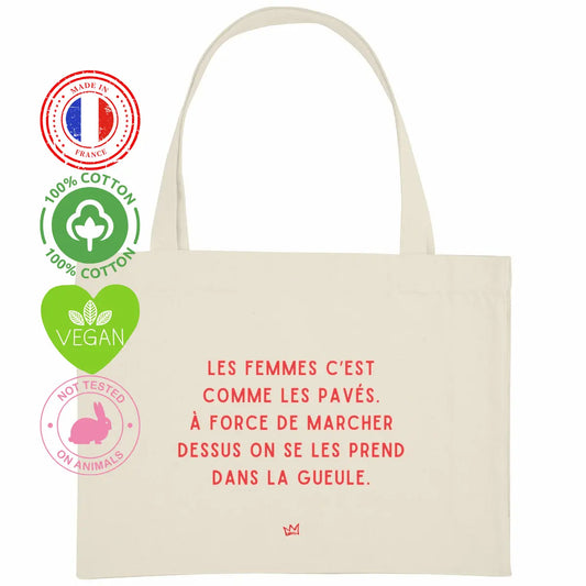 Tote bag féministe – "Les femmes c’est comme les pavés…" We are The Future