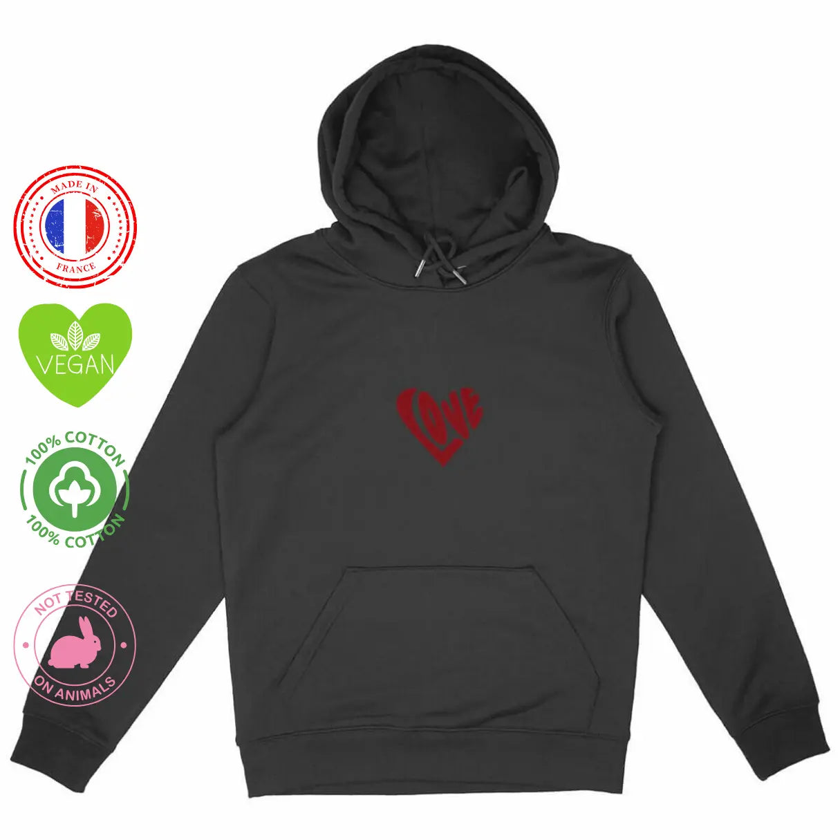 sweat shirt hymne à l'amour