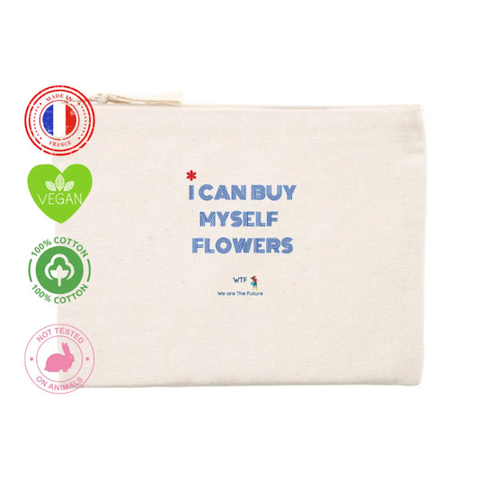 Pochette féministe I can buy myself Flowers
