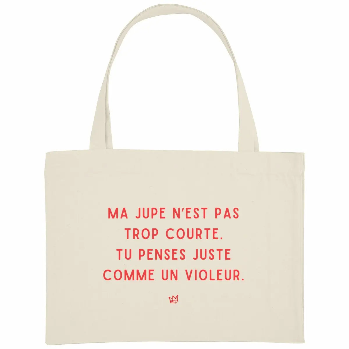sac de courses en coton bio message femme