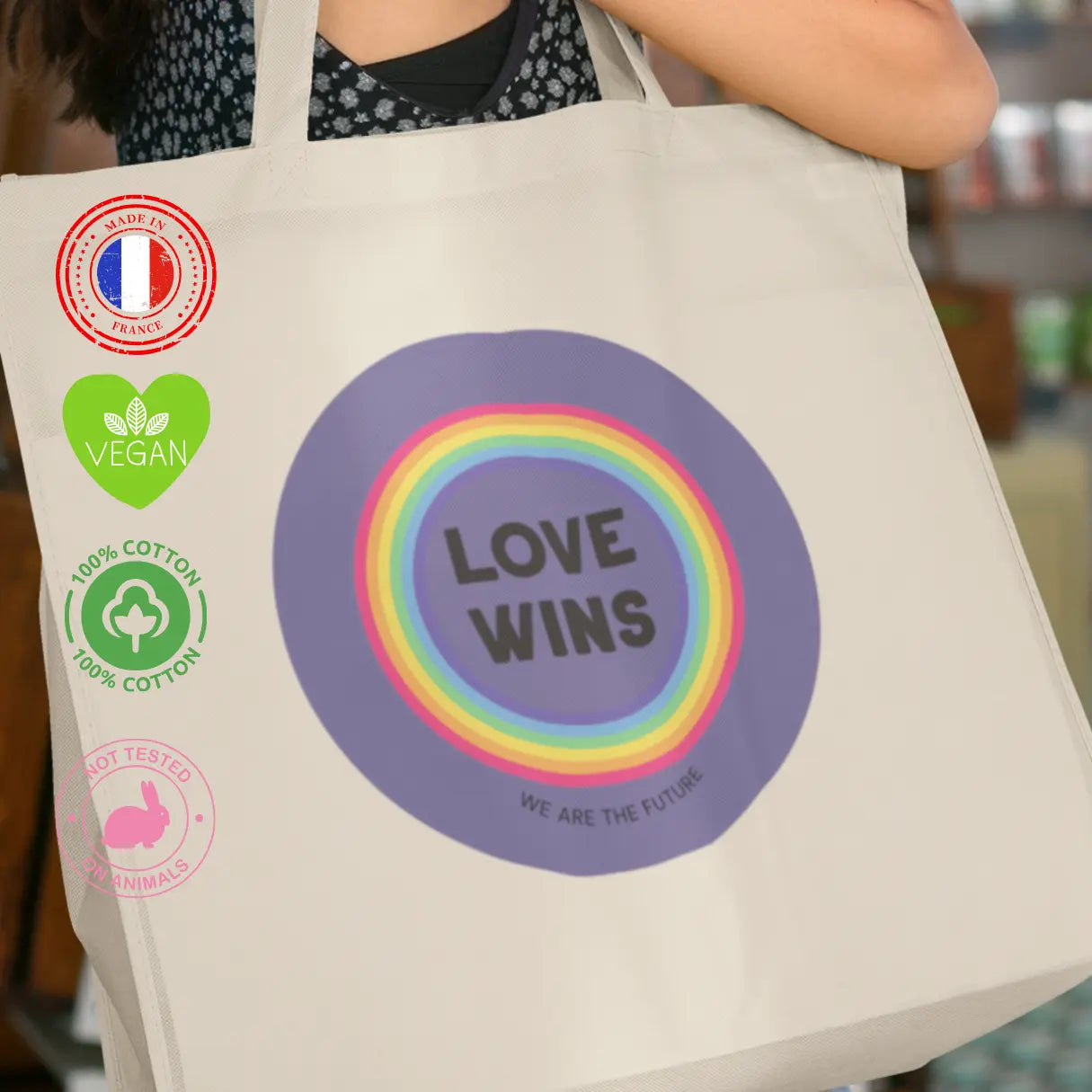 Shopping bag Love wins