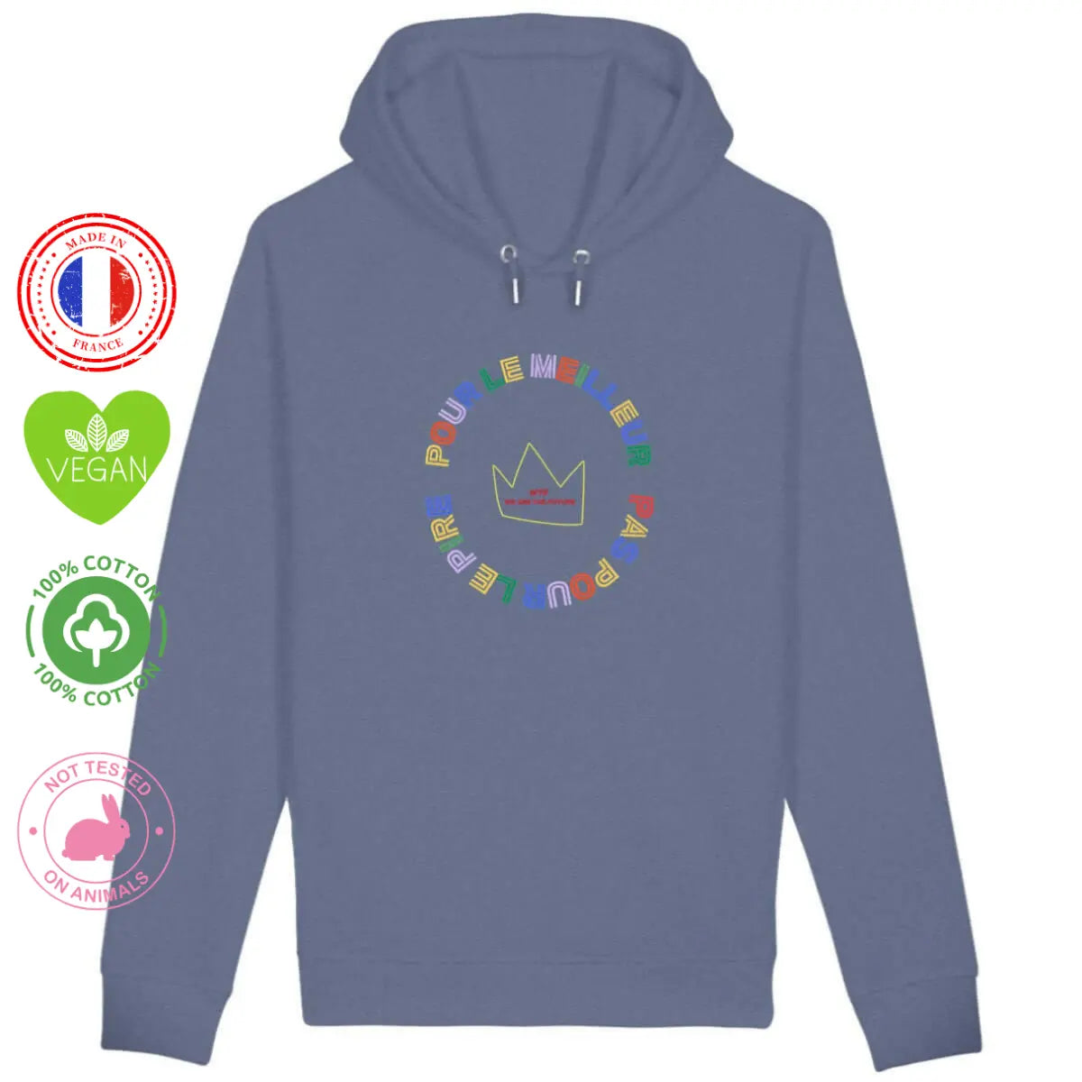 Sweat shirt féministe Pour le meilleur pas pour le pire