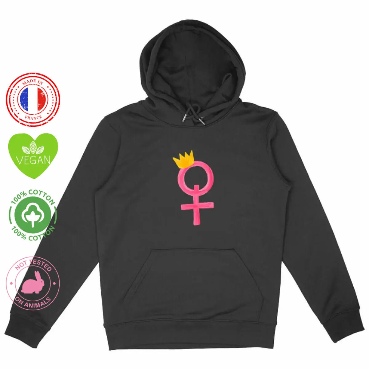 hoodie féministe yes queen