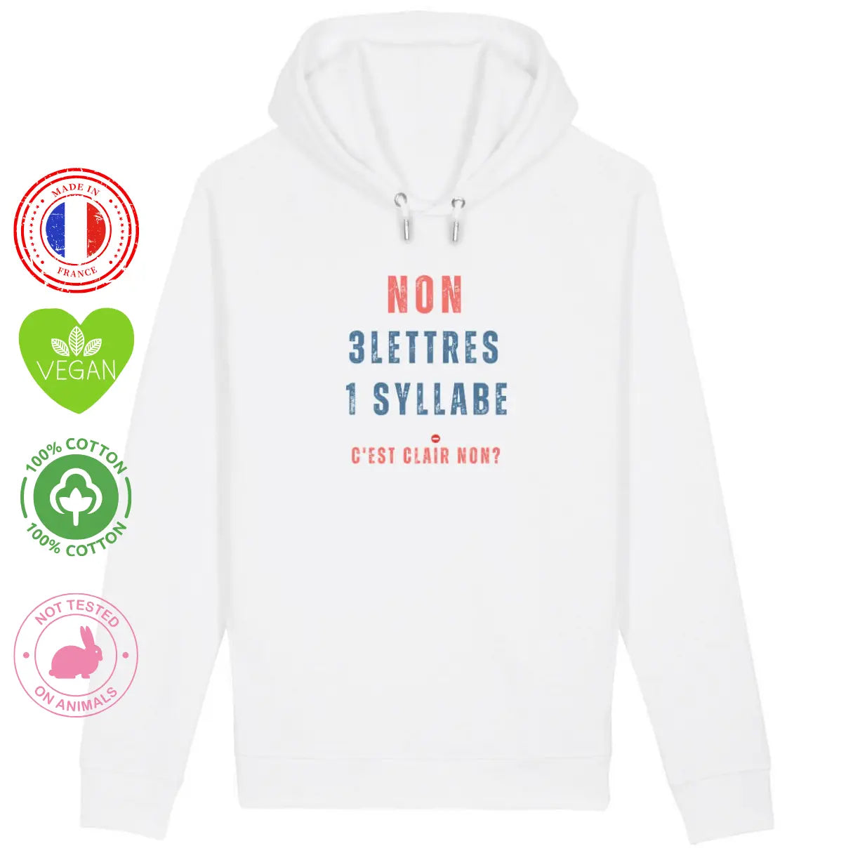 Sweat shirt Féministe Non