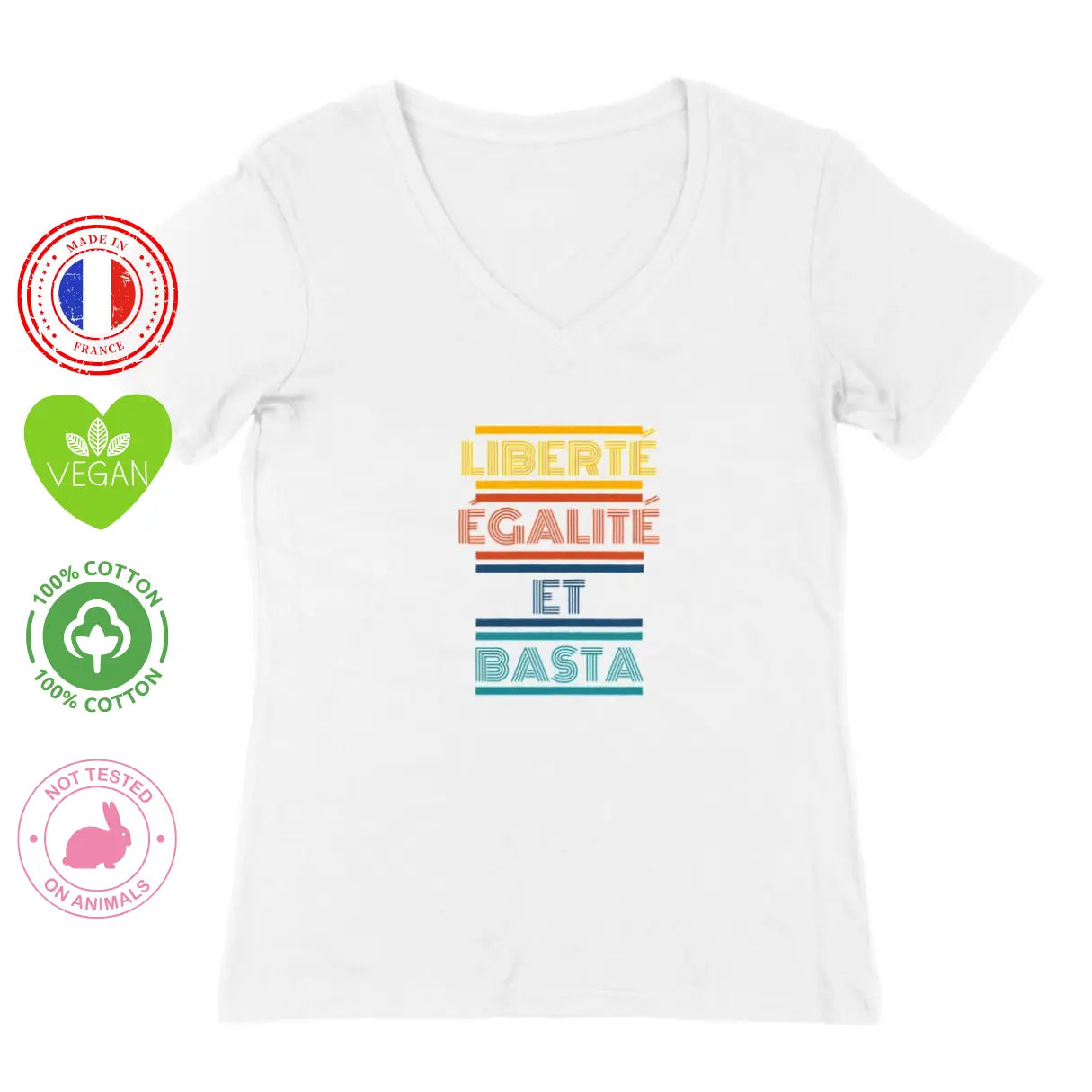t shirt femme liberté égalité et basta