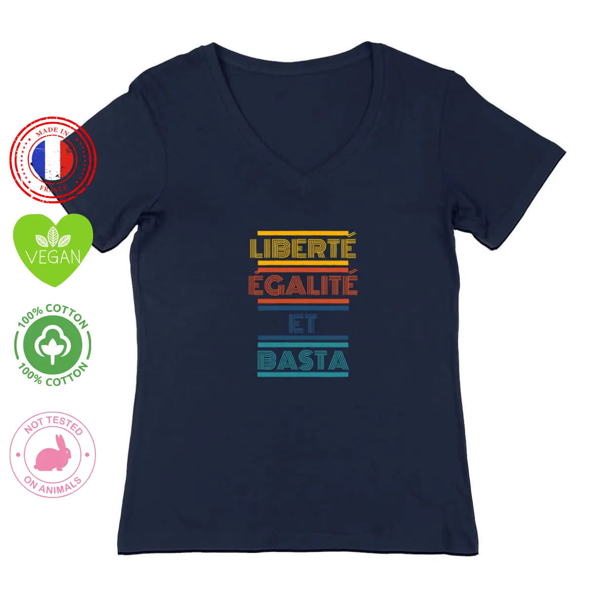 t shirt femme liberté égalité sororité