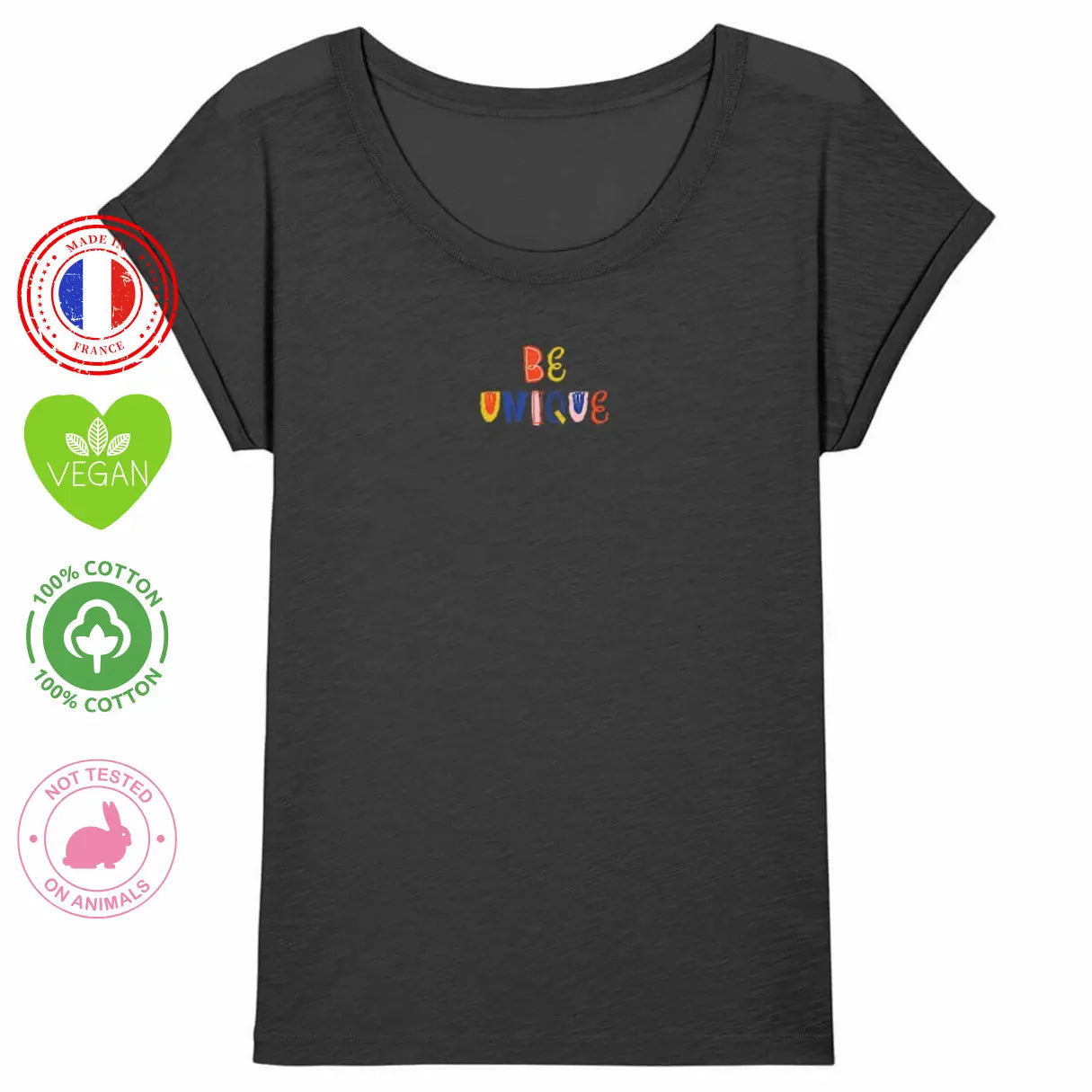 t shirt femme tu es unique