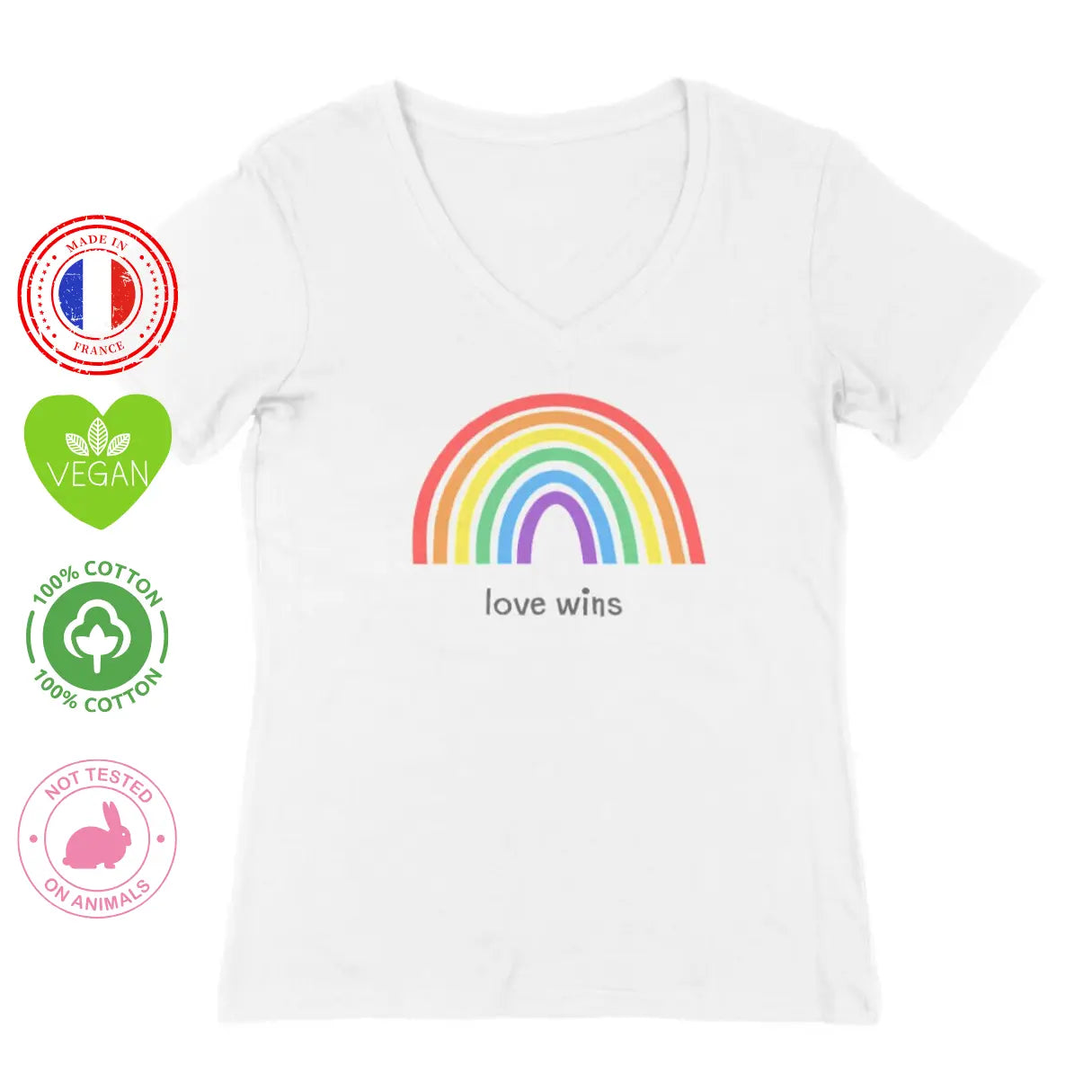 T-shirt love wins col v