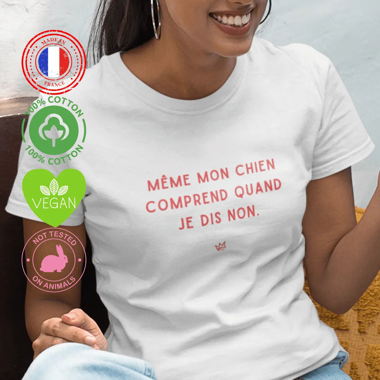 T-shirt féministe conçu en coton biologique, une mode éthique et responsable pour un impact positif.
