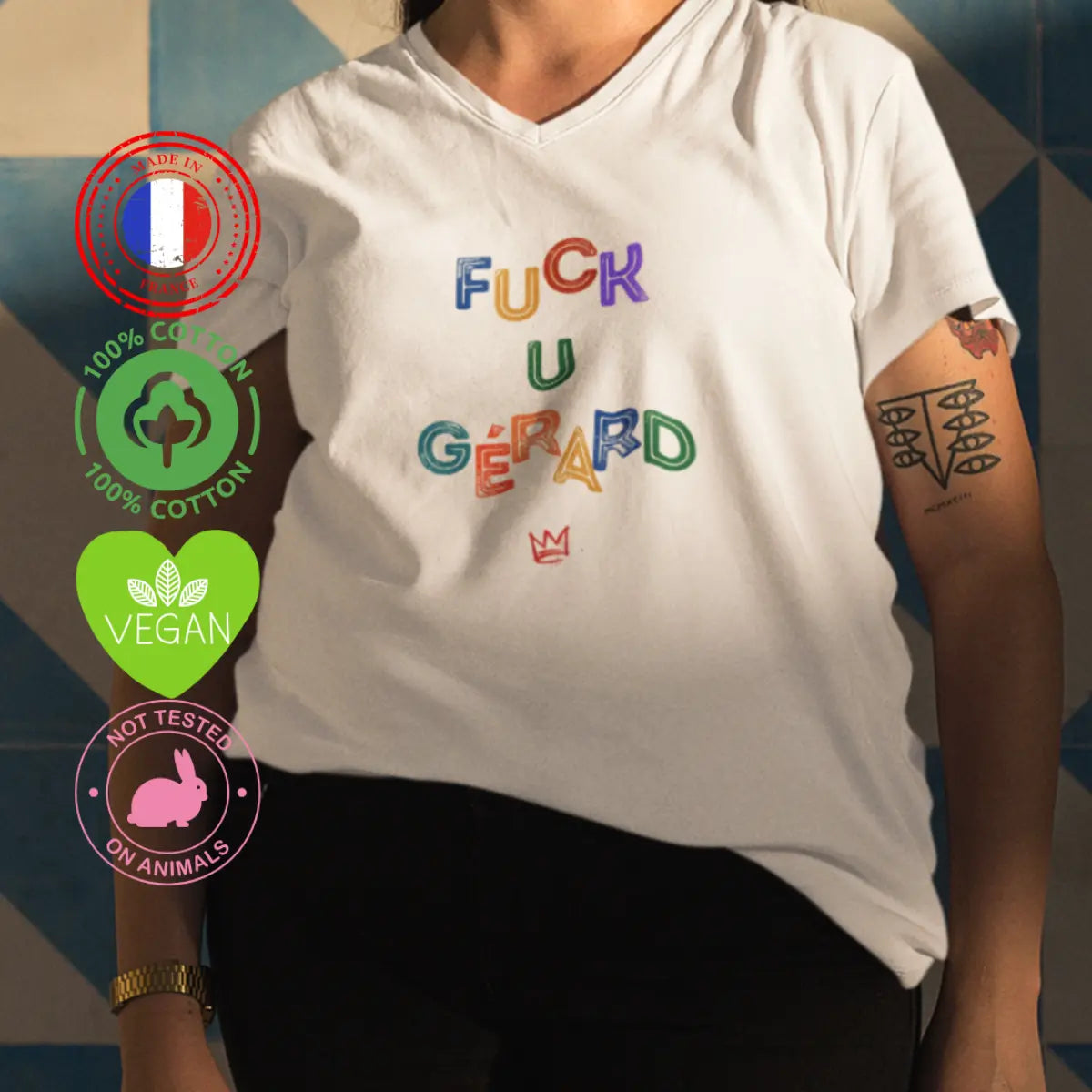 t shirt féministe gérard ta gueule