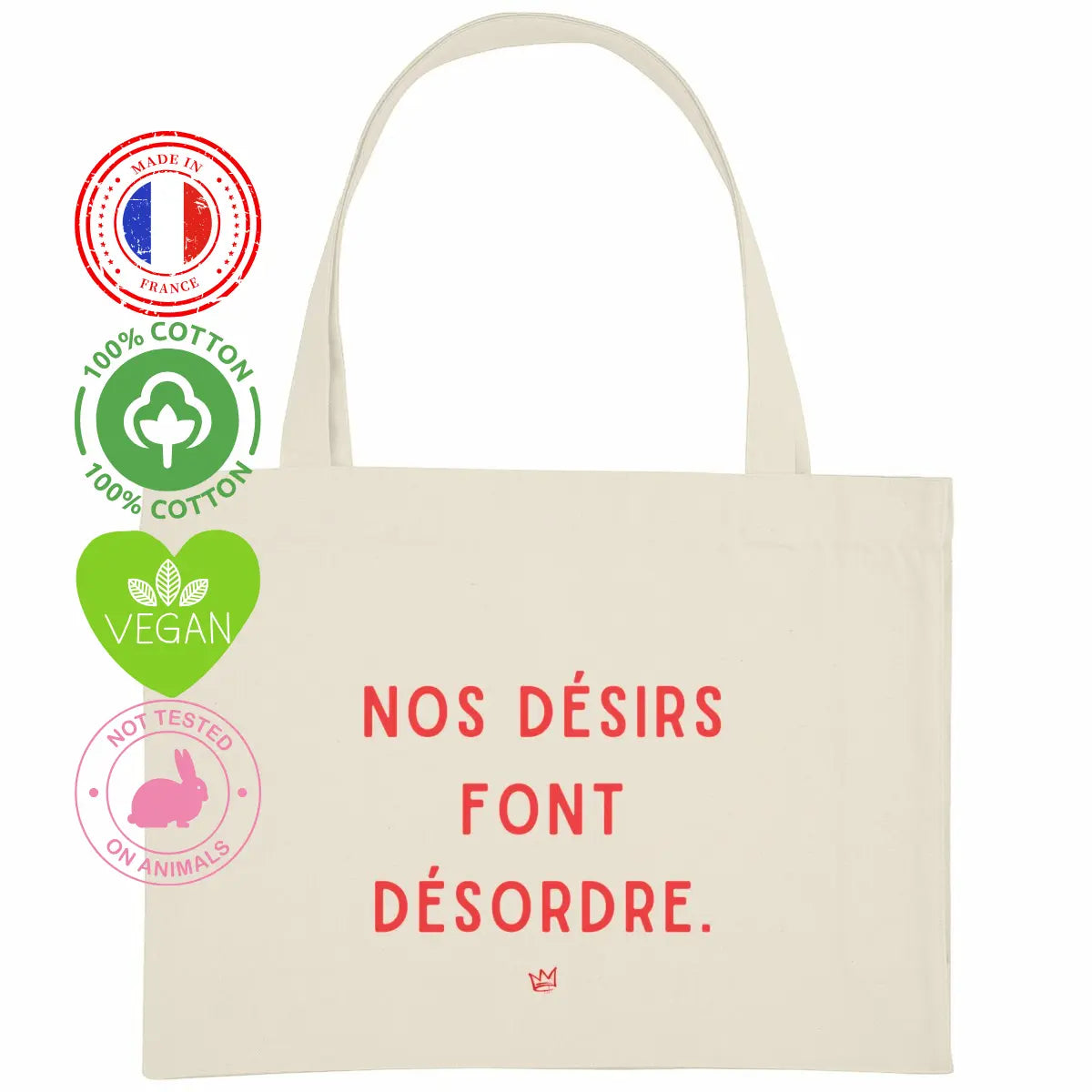 Tote bag féministe "Nos désirs font désordre" We are The Future