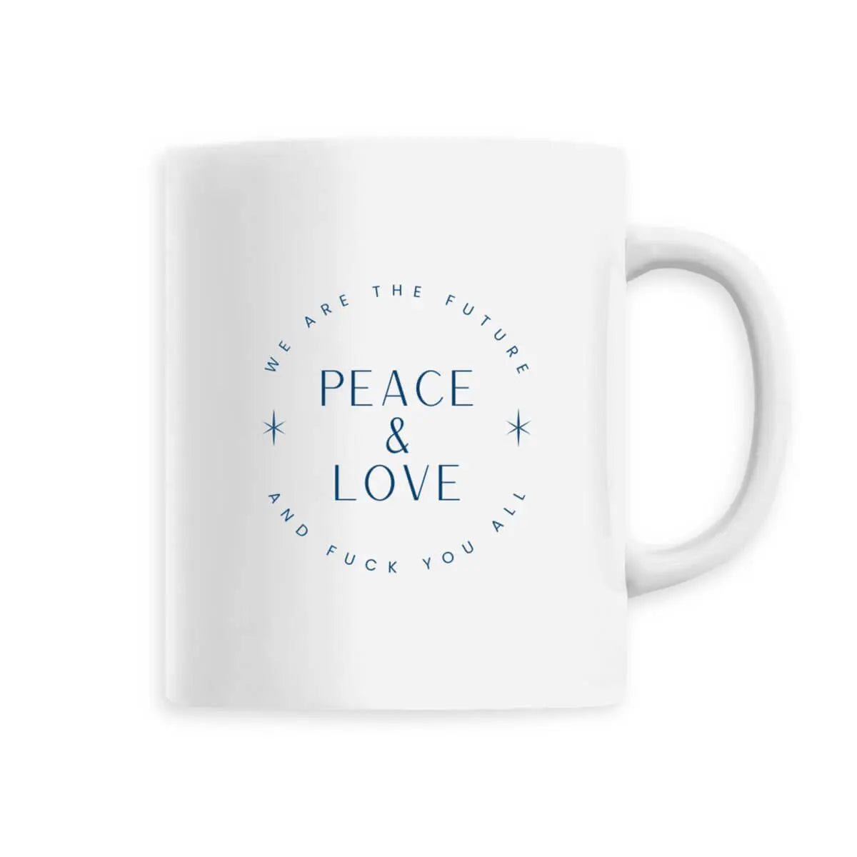 marque féministe Mug Peace and Love
