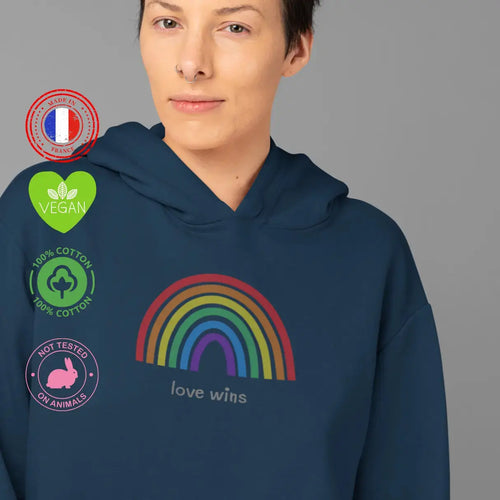 arc en ciel lgb sweat shirt à capuche