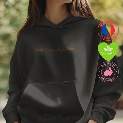 hoodie féministe chanteuse Cher Mom i am a rich man

