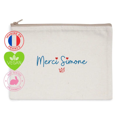 pochette de rangement féministe merci Simone