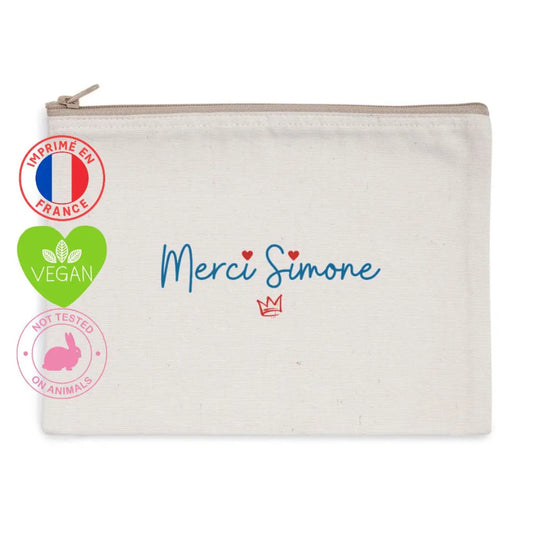 pochette de rangement féministe merci Simone