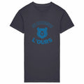 robe t-shirt feministe je choisis l ours gris anthracite