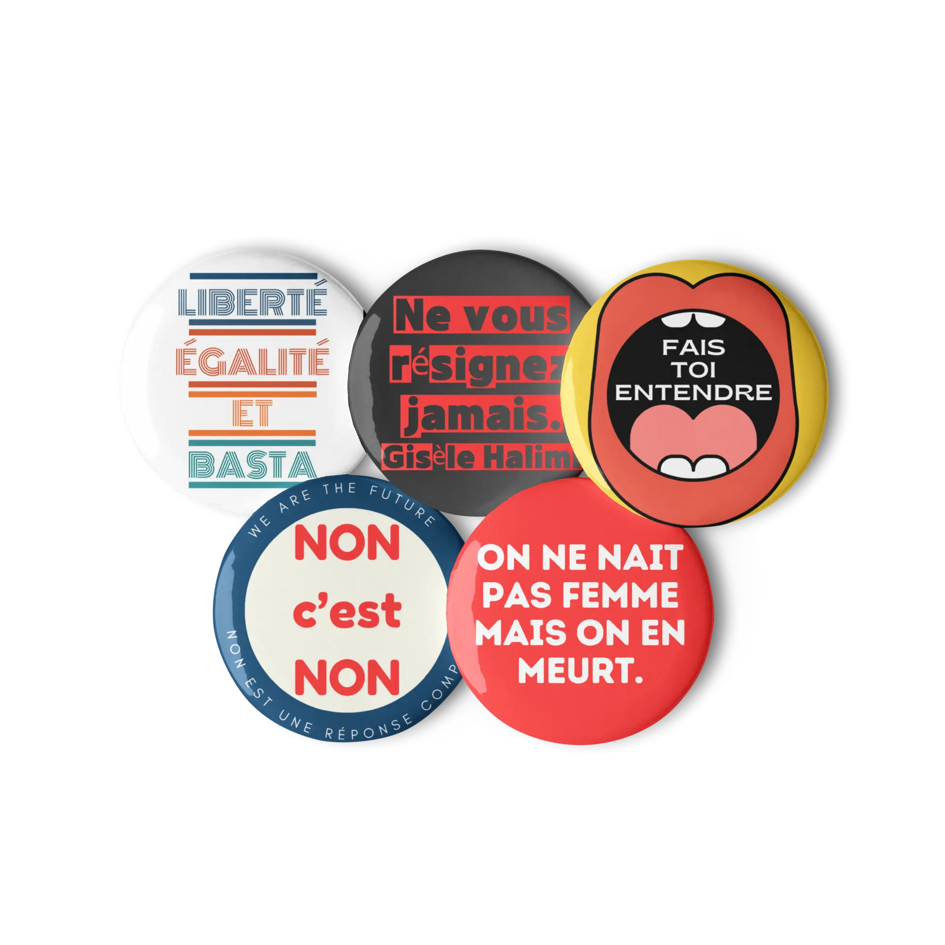 Set de pins féministes We are The Future