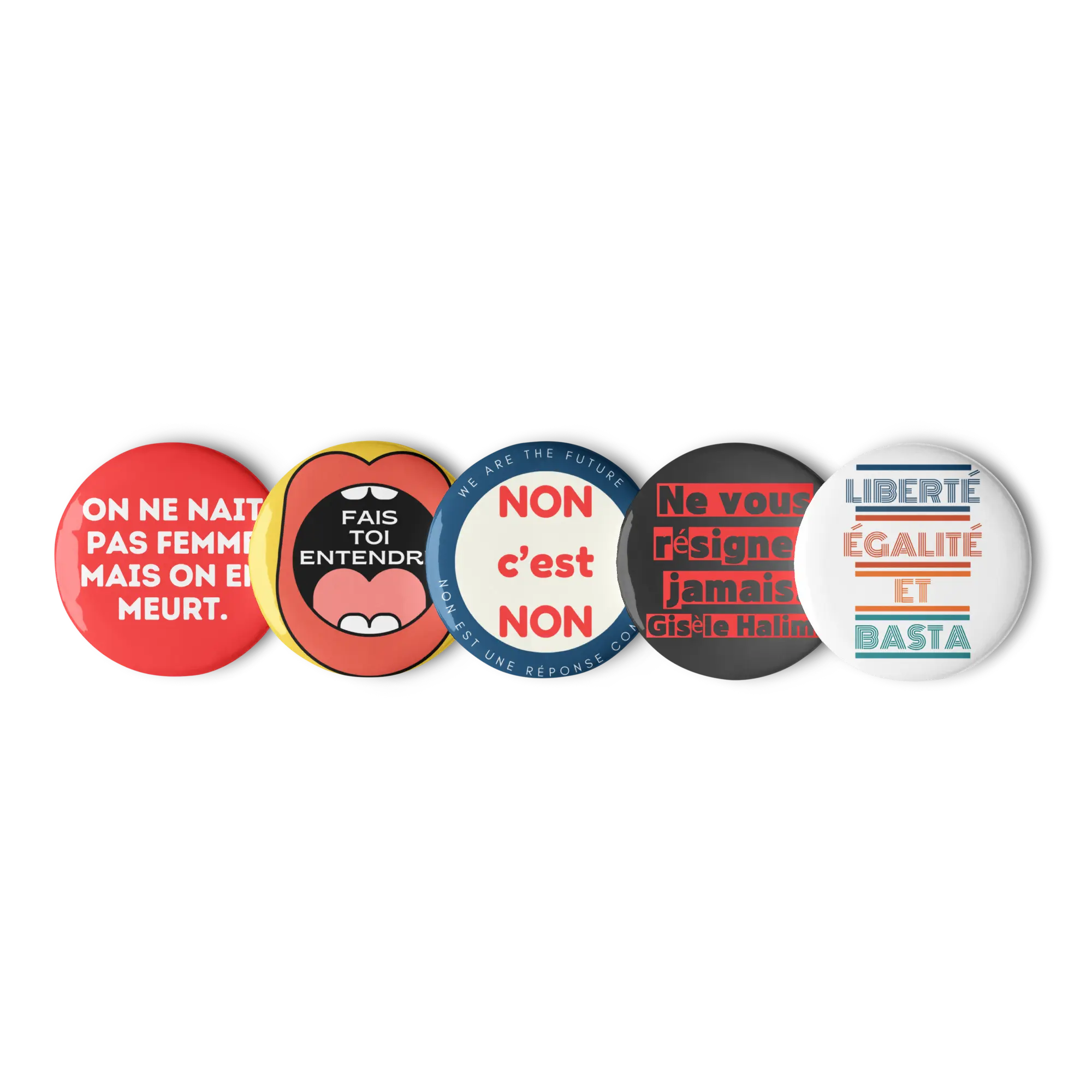 Set de pins féministes We are The Future