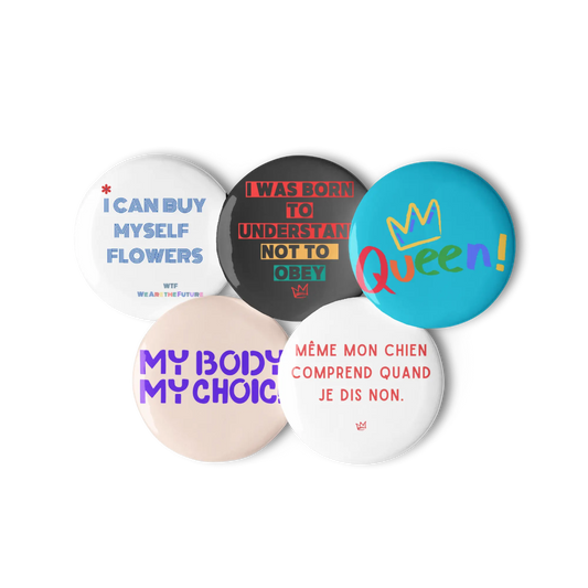 Set de pins féministes We are The Future