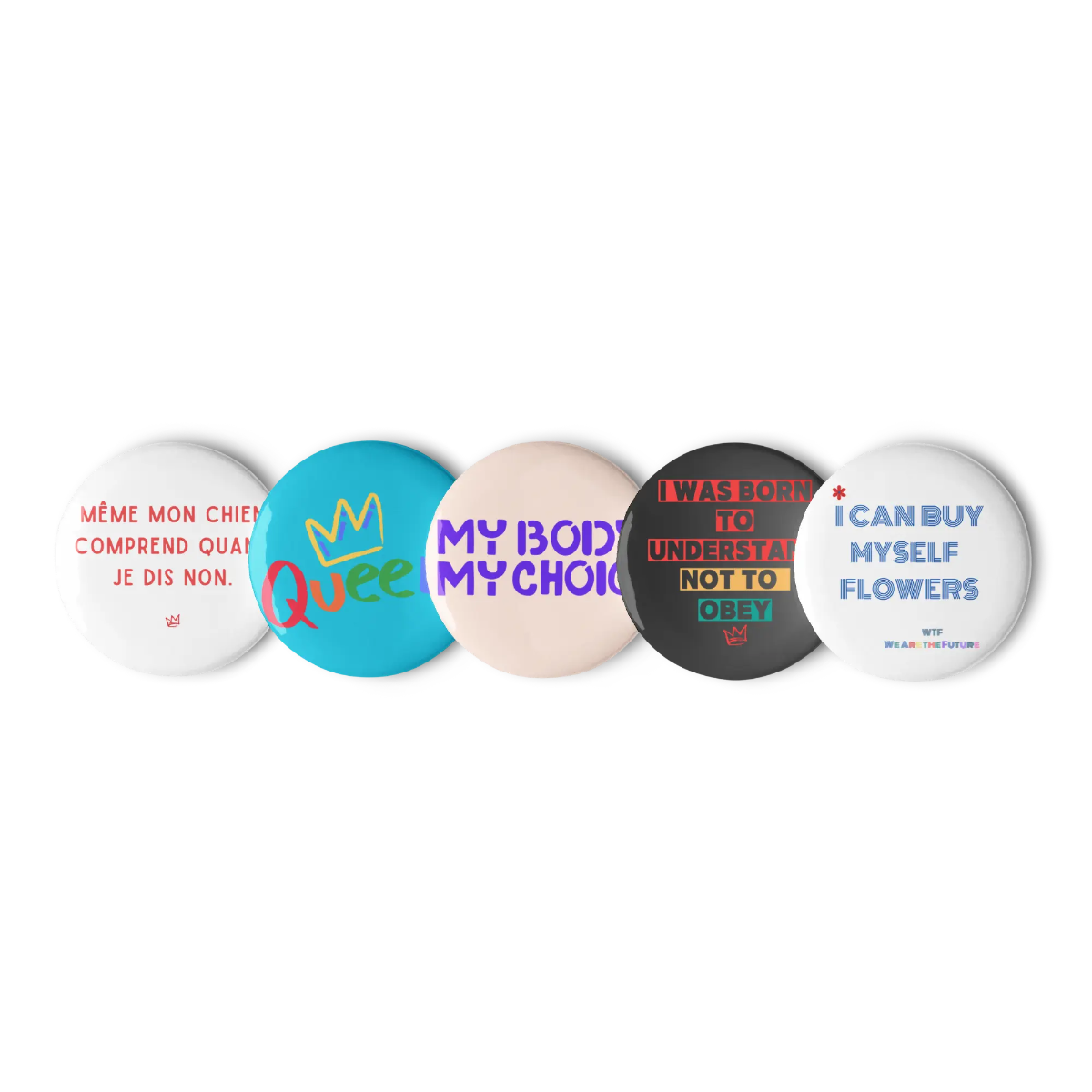 Set de pins féministes We are The Future