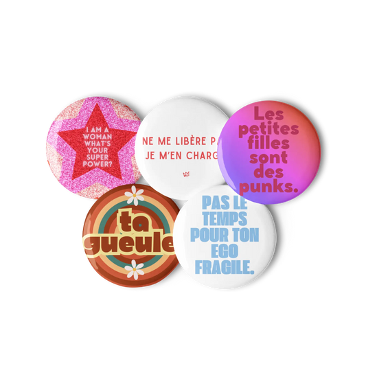 Set de pins féministes We are The Future