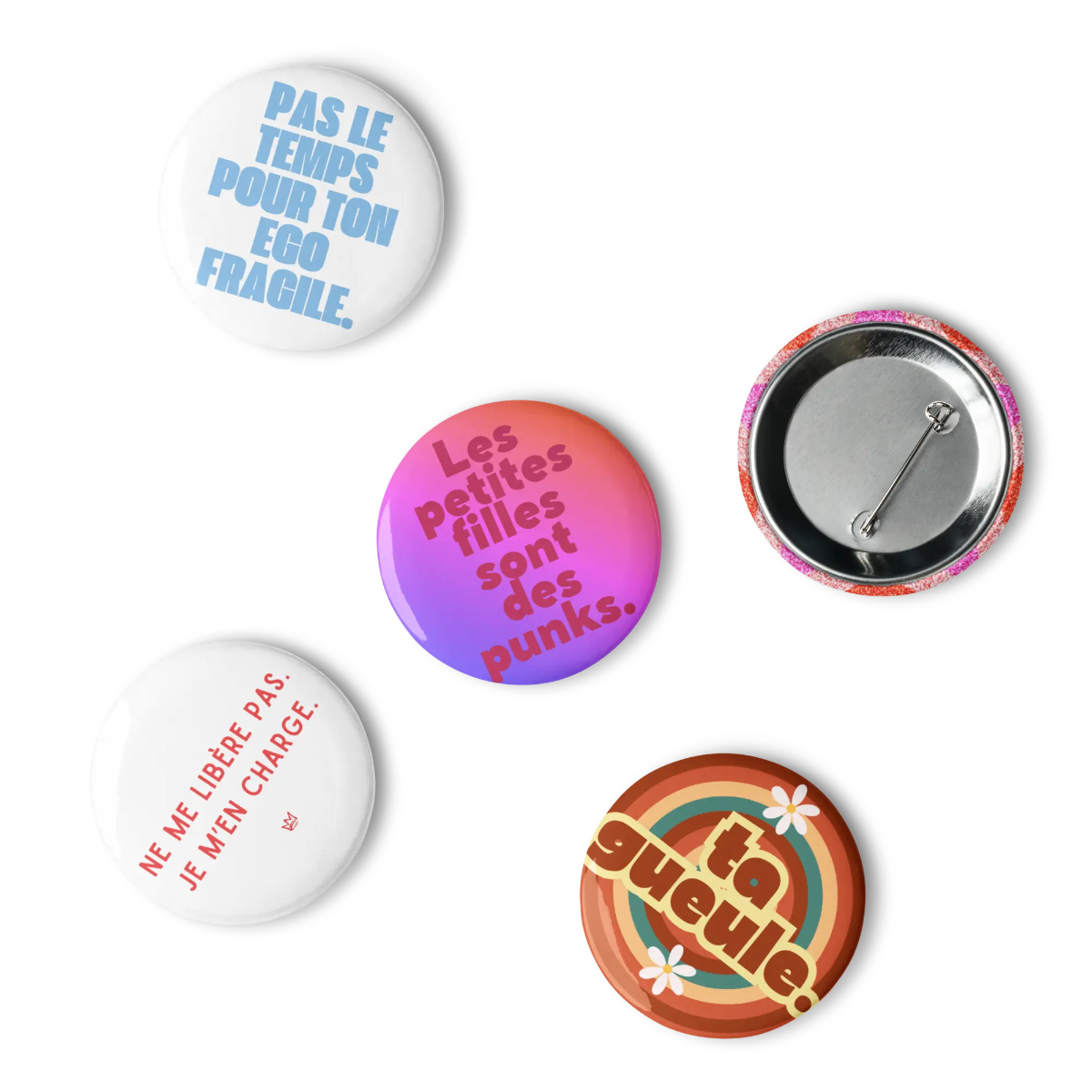 Set de pins féministes We are The Future