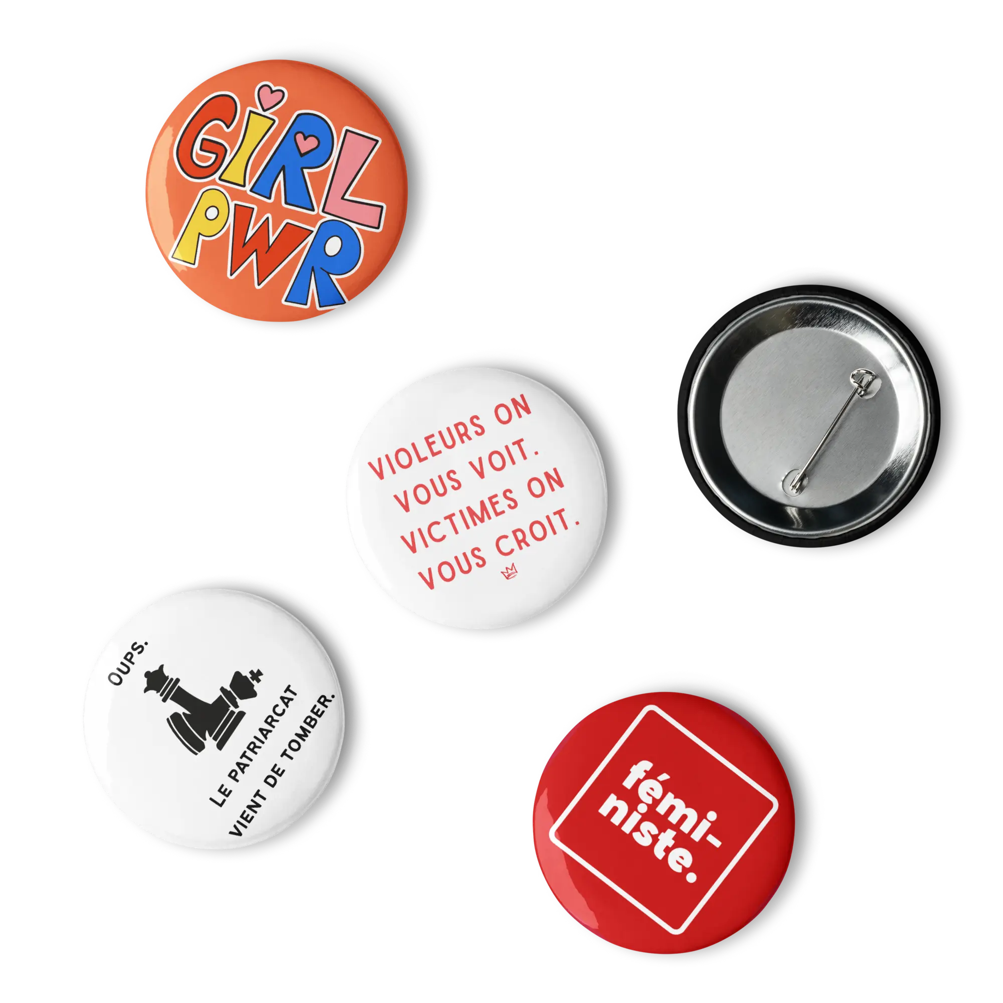 Set de pins féministes We are The Future