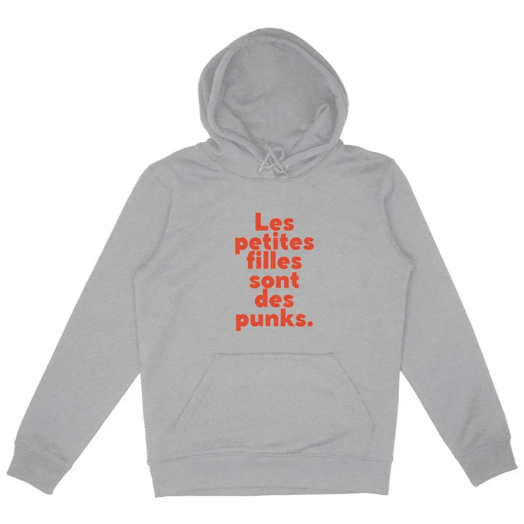 Hoodie Les petites filles sont des punks - gris