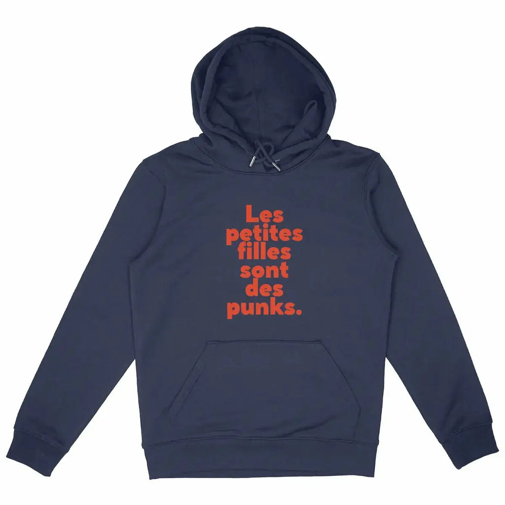 Hoodie Les petites filles sont des punks - marine