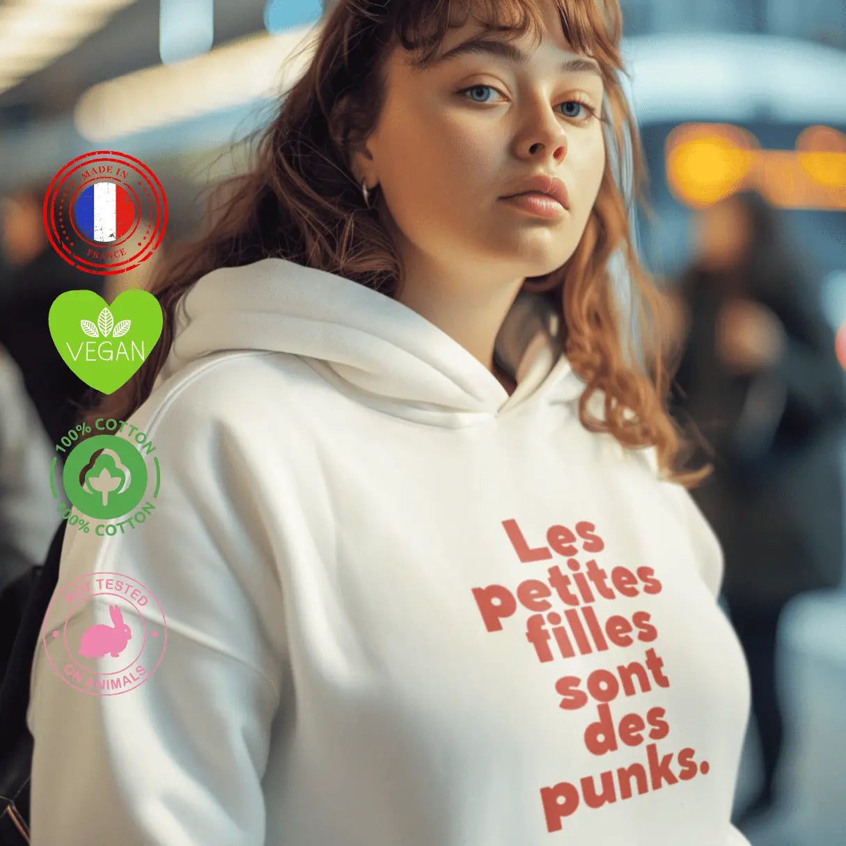 Sweat féministe les petites filles sont des punks