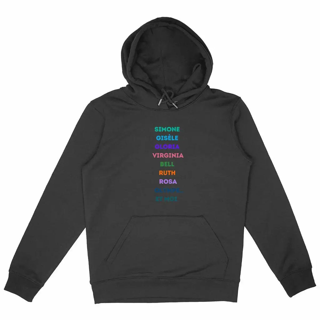 sweat à capuche féministe femmes célèbres
