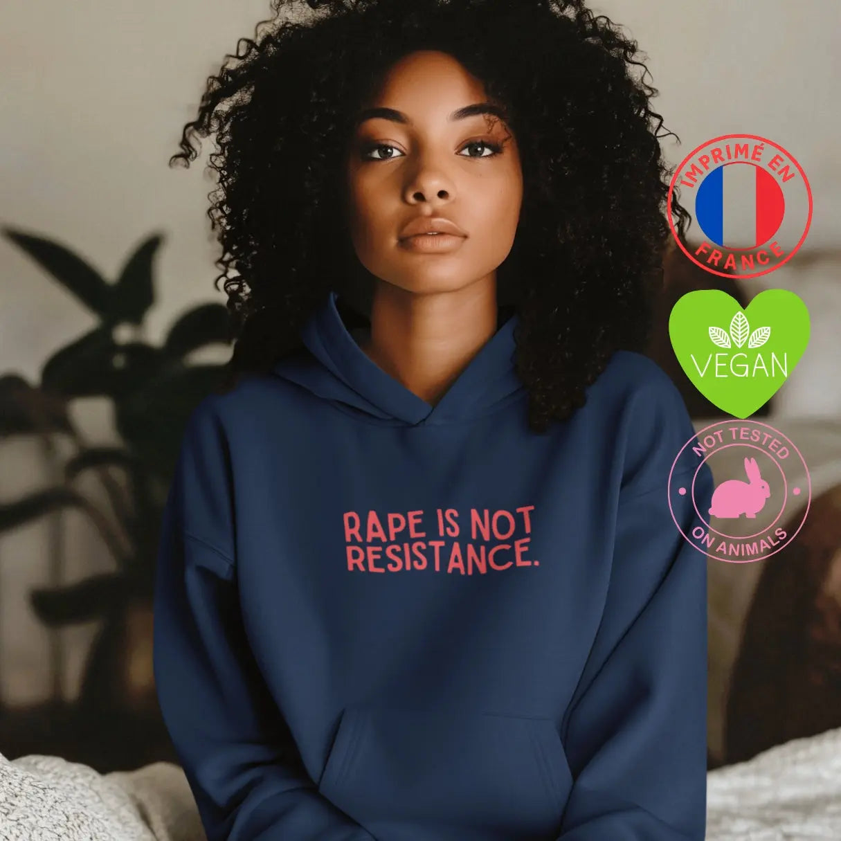 Sweat féministe "Rape is not resistance" We are The Future