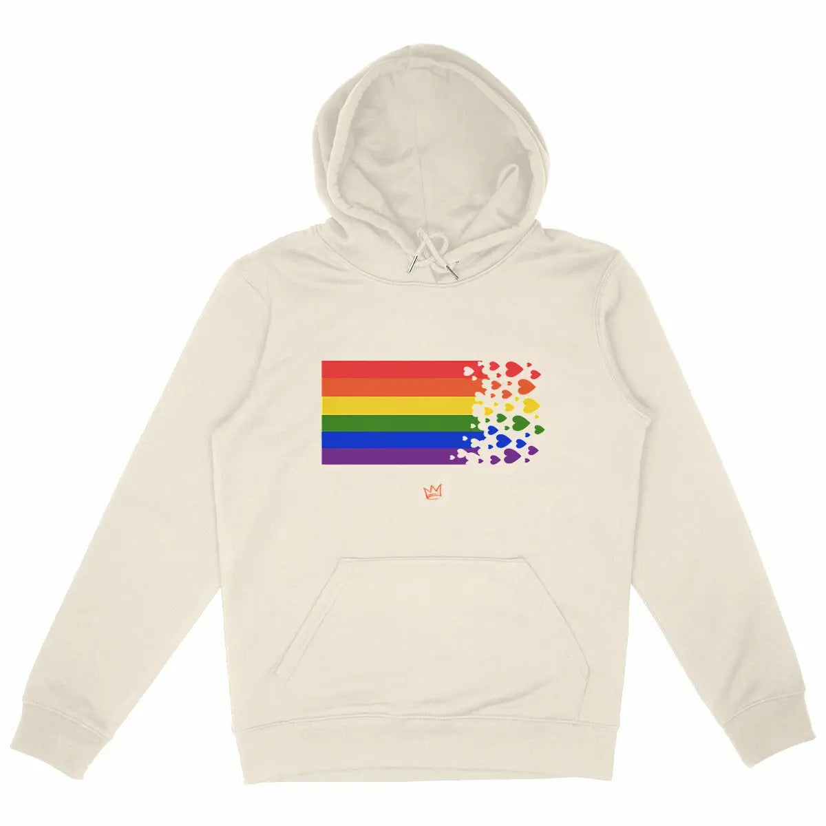 sweat arc en ciel - ivoire