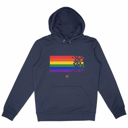 sweat arc en ciel - marine