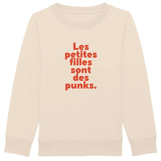 Sweat shirt enfant Les petites filles sont des punks