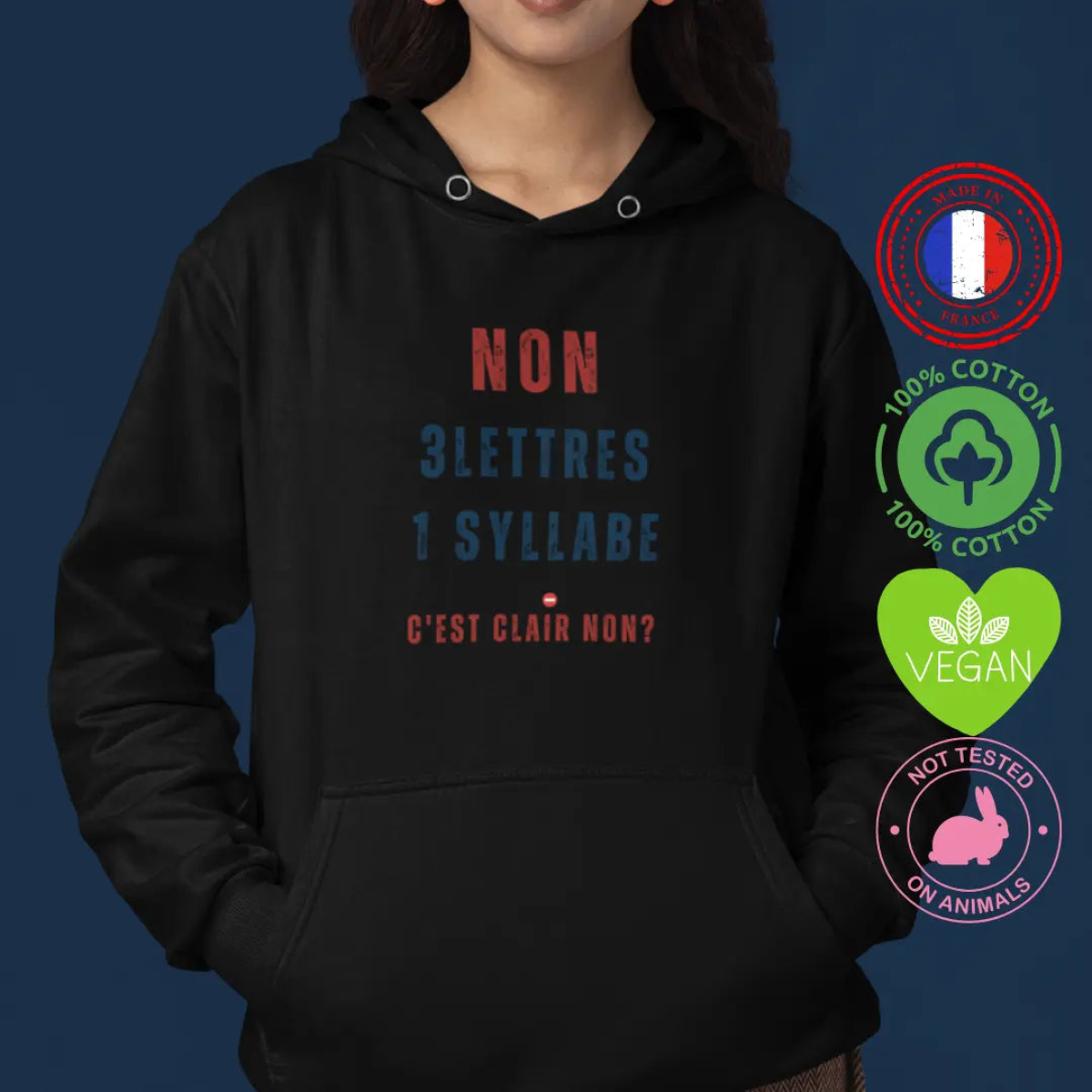 Sweat-shirt féministe Non c'est non We are The Future