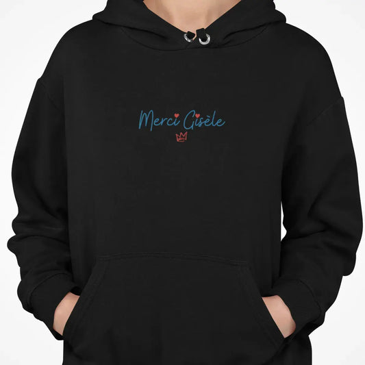 Le sweat-shirt féministe « Merci Gisèle » ivoire rend hommage à Gisèle Halimi, avocate et militante qui a placé les droits des femmes au cœur du combat juridique et politique.
