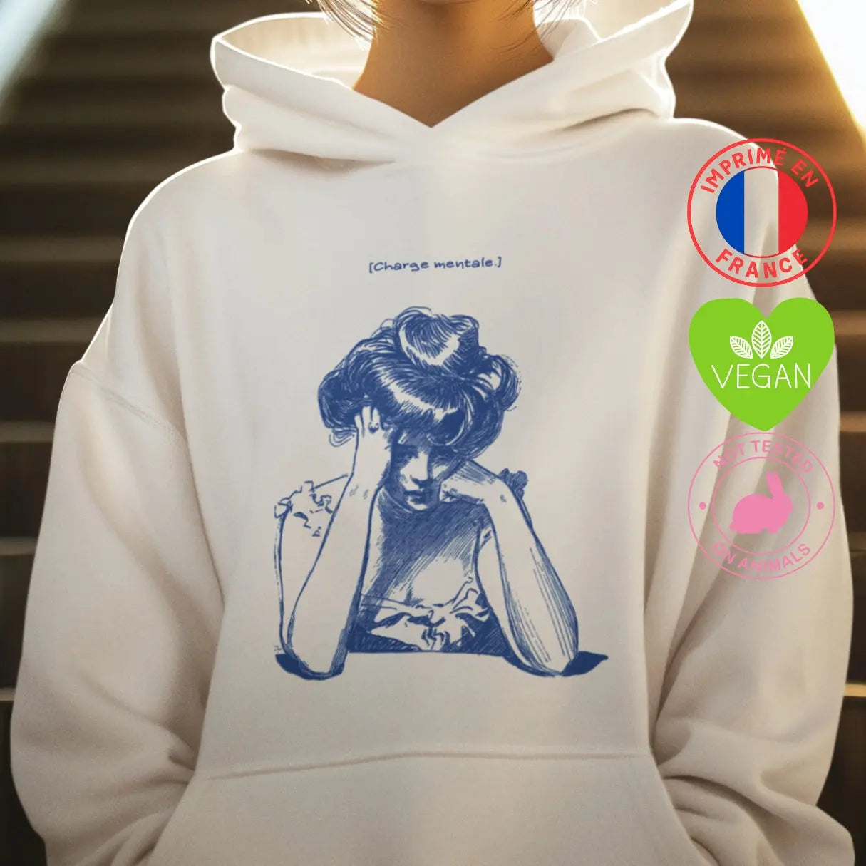Sweat shirt féministe La charge mentale
