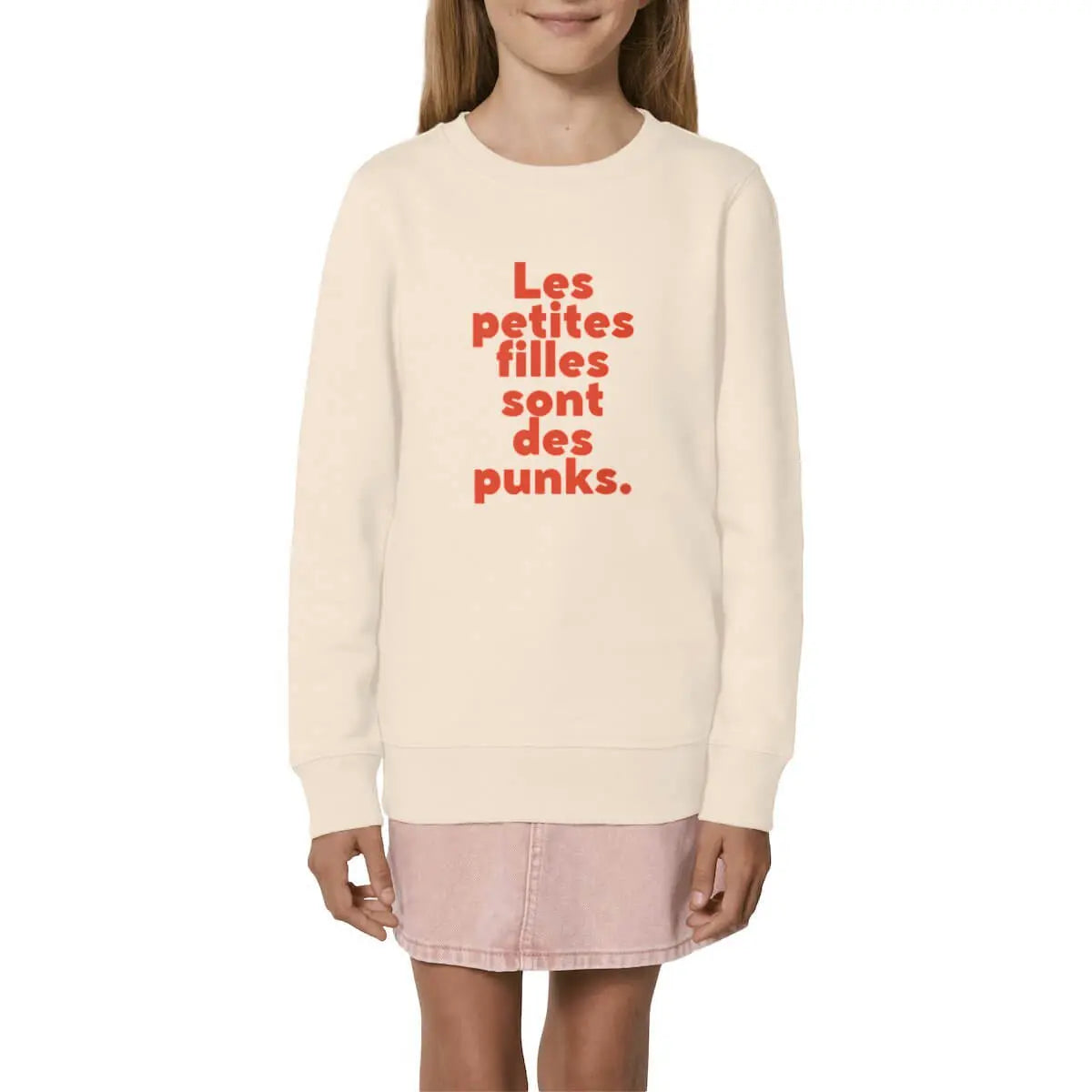 sweat shirt enfant les petites filles sont des punks